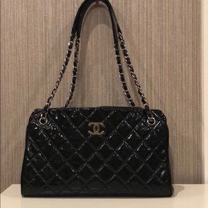 Authentic Chanel Quilted Shiny Bag